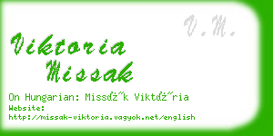 viktoria missak business card